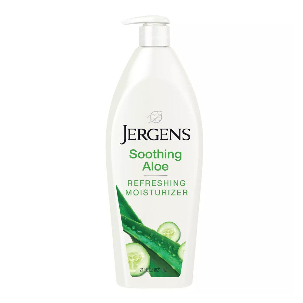 Jergens Hand and Body Lotion, Soothing Aloe Refreshing Body Lotion, for Dry Skin, 21 Oz